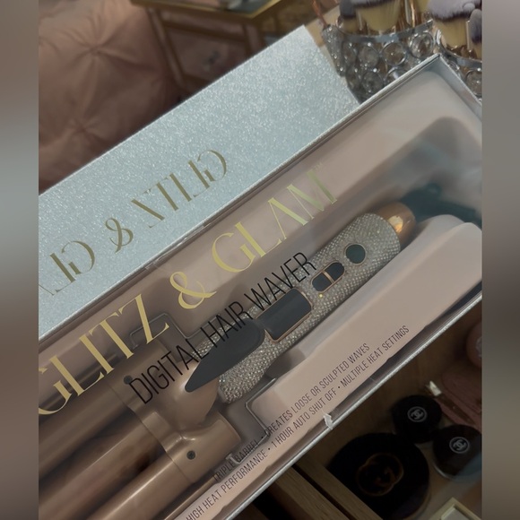 💎 New  NIB Glitz & Glam Digital Hair Waver deep wave iron - Picture 5 of 7